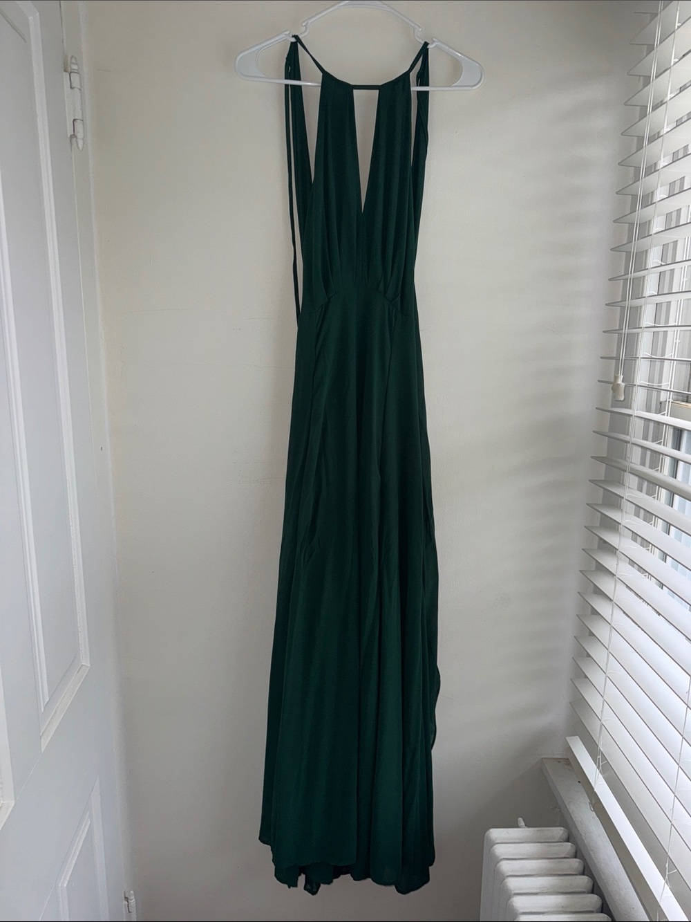 SHEIN Emerald Green Halter Maxi Dress
